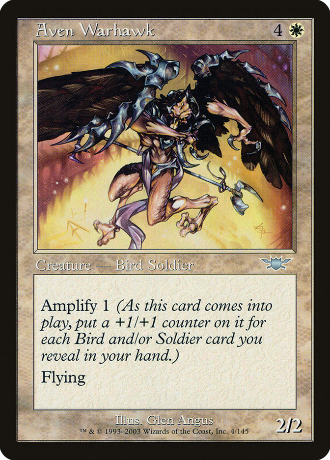 Aven Warhawk [Legions] Magic: The Gathering