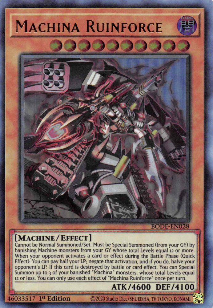 Machina Ruinforce [BODE-EN028] Ultra Rare Yu-Gi-Oh!