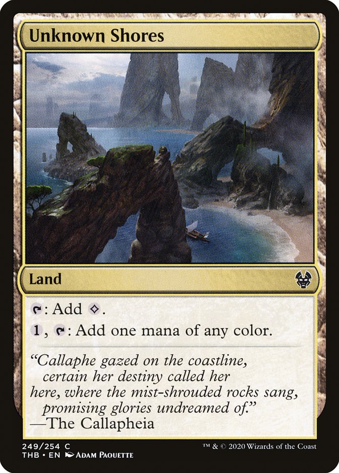 Unknown Shores [Theros Beyond Death] Magic: The Gathering