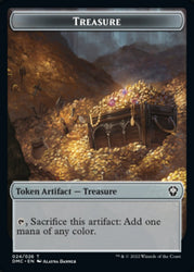 Ragavan // Treasure Double-Sided Token [Dominaria United Commander Tokens] Magic: The Gathering