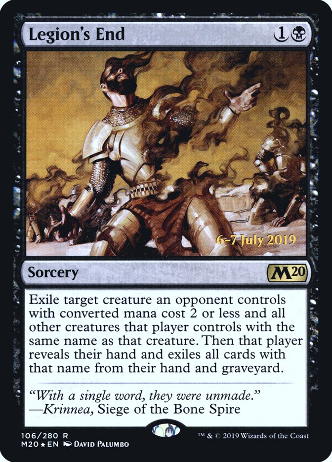 Legion's End [Core Set 2020 Prerelease Promos] Magic: The Gathering