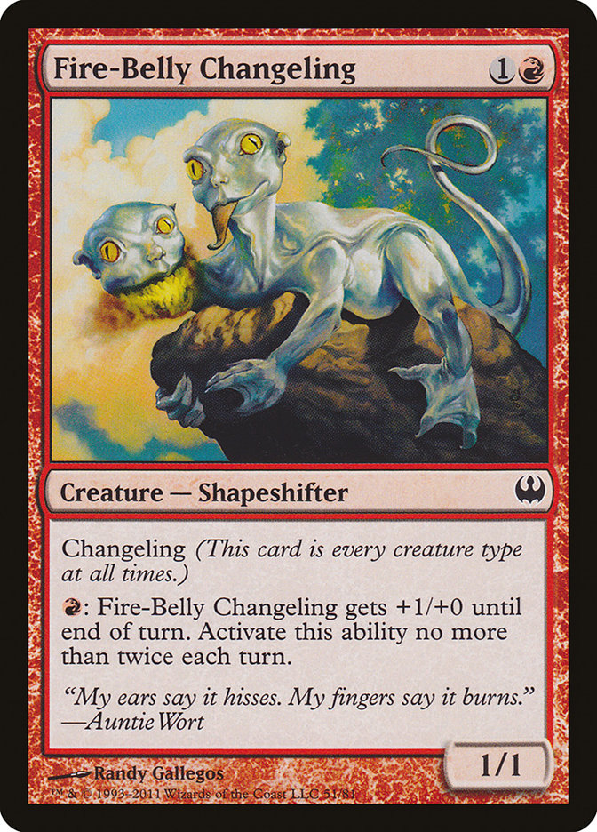 Fire-Belly Changeling [Duel Decks: Knights vs. Dragons] Magic: The Gathering