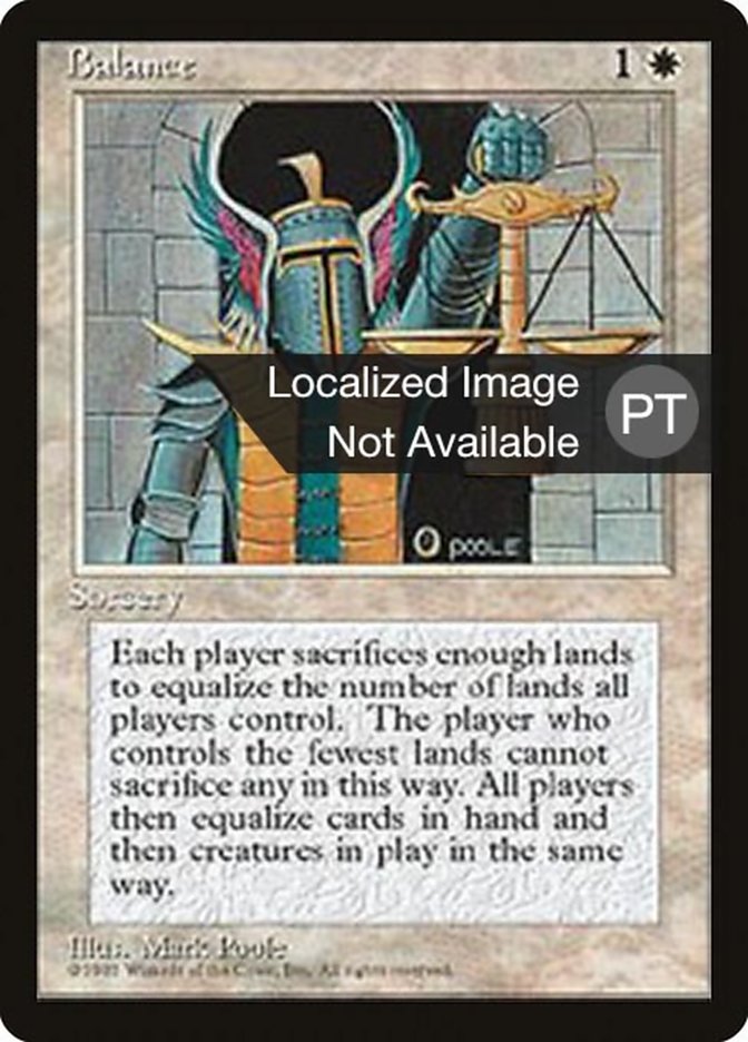 Balance [Fourth Edition (Foreign Black Border)] Magic: The Gathering