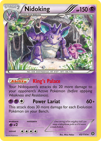 Nidoking (45/114) [XY: Steam Siege] Pokémon