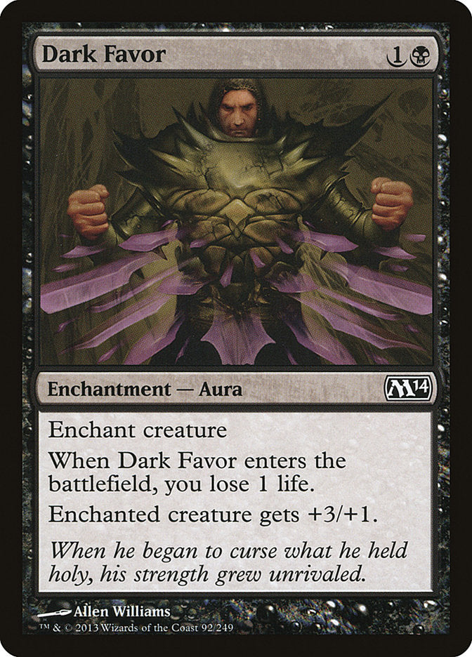 Dark Favor [Magic 2014] Magic: The Gathering