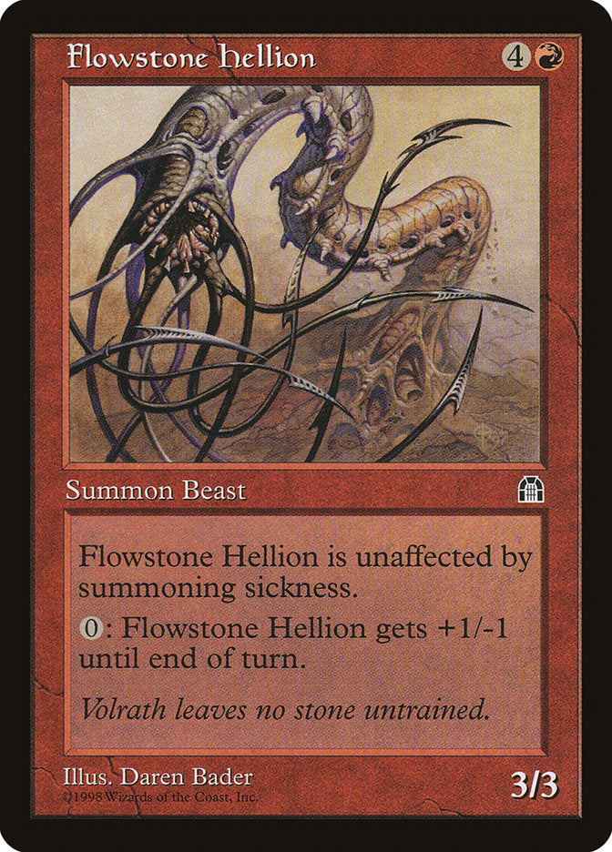 Flowstone Hellion [Stronghold] Magic: The Gathering