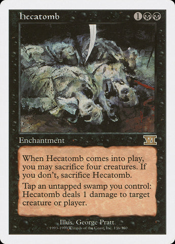 Hecatomb [Classic Sixth Edition] Magic: The Gathering