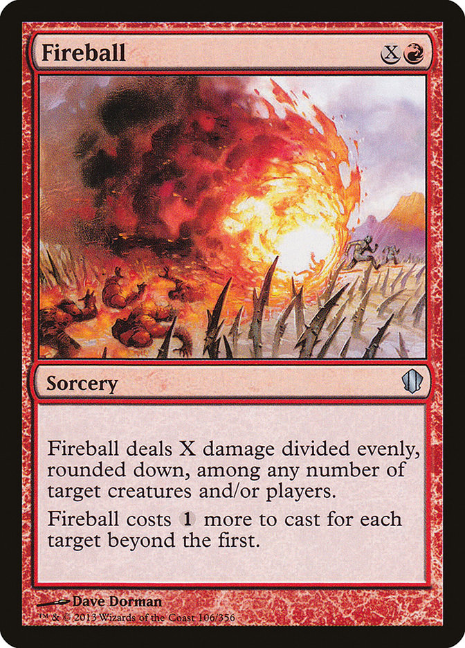 Fireball [Commander 2013] Magic: The Gathering