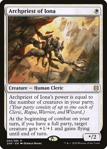 Archpriest of Iona [Zendikar Rising] Magic: The Gathering