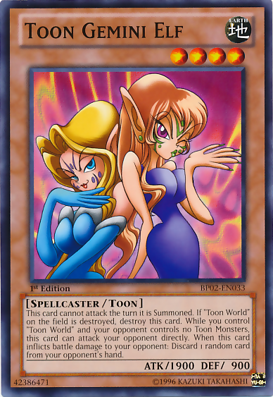 Toon Gemini Elf [BP02-EN033] Common Yu-Gi-Oh!