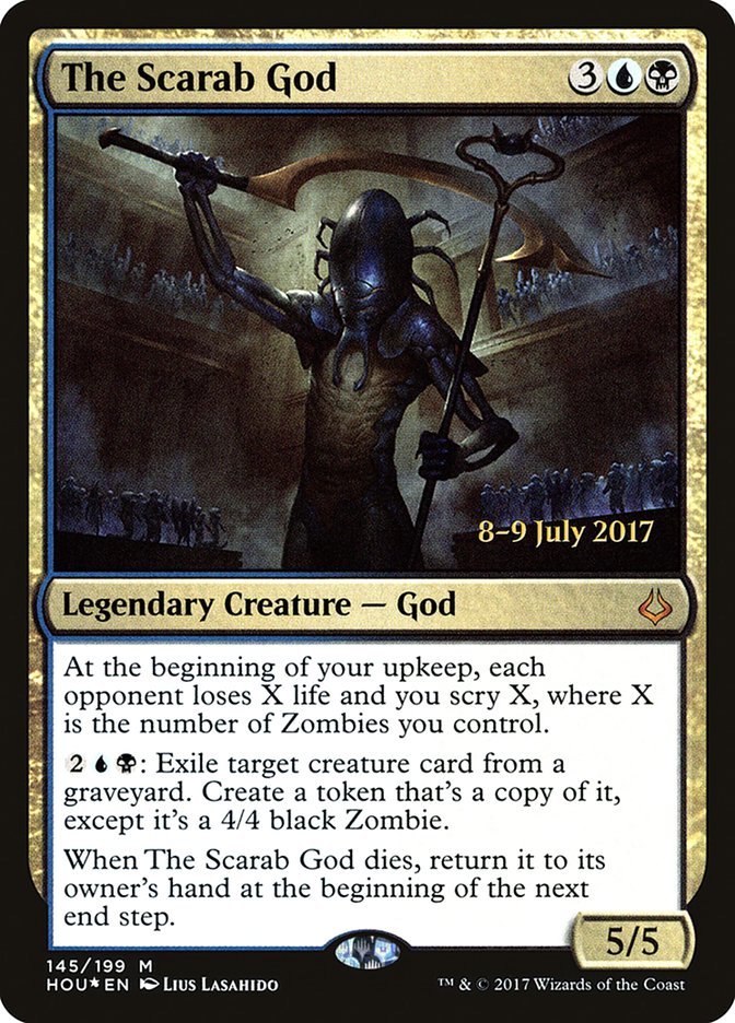 The Scarab God [Hour of Devastation Prerelease Promos] Magic: The Gathering