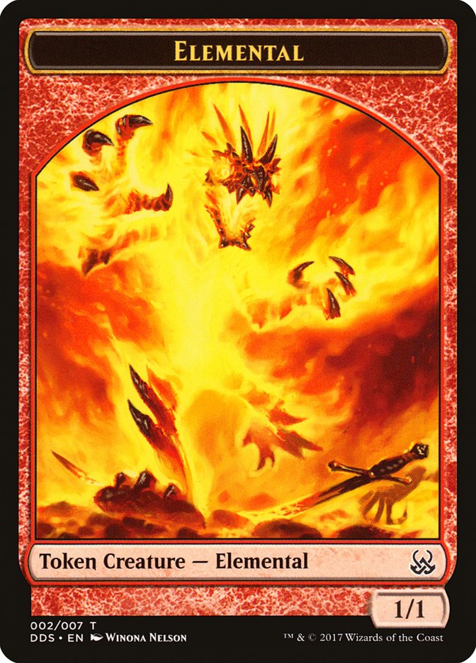 Elemental Token [Duel Decks: Mind vs. Might Tokens] Magic: The Gathering