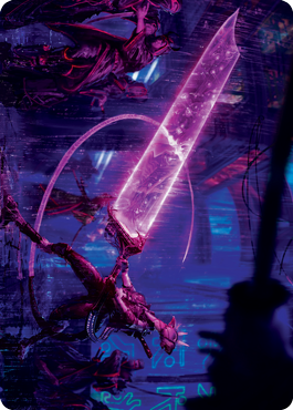 Enormous Energy Blade Art Card [Kamigawa: Neon Dynasty Art Series] Magic: The Gathering