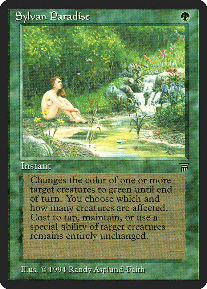Sylvan Paradise [Legends] Magic: The Gathering