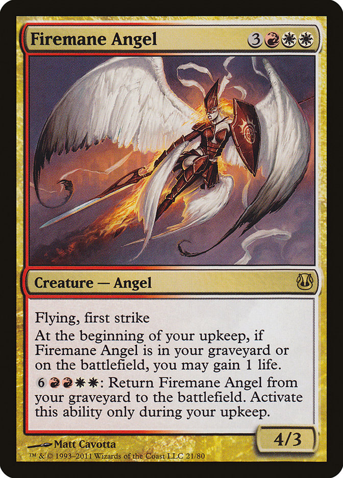 Firemane Angel [Duel Decks: Ajani vs. Nicol Bolas] Magic: The Gathering