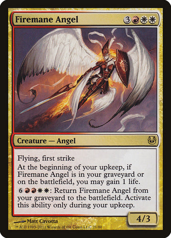 Firemane Angel [Duel Decks: Ajani vs. Nicol Bolas] Magic: The Gathering
