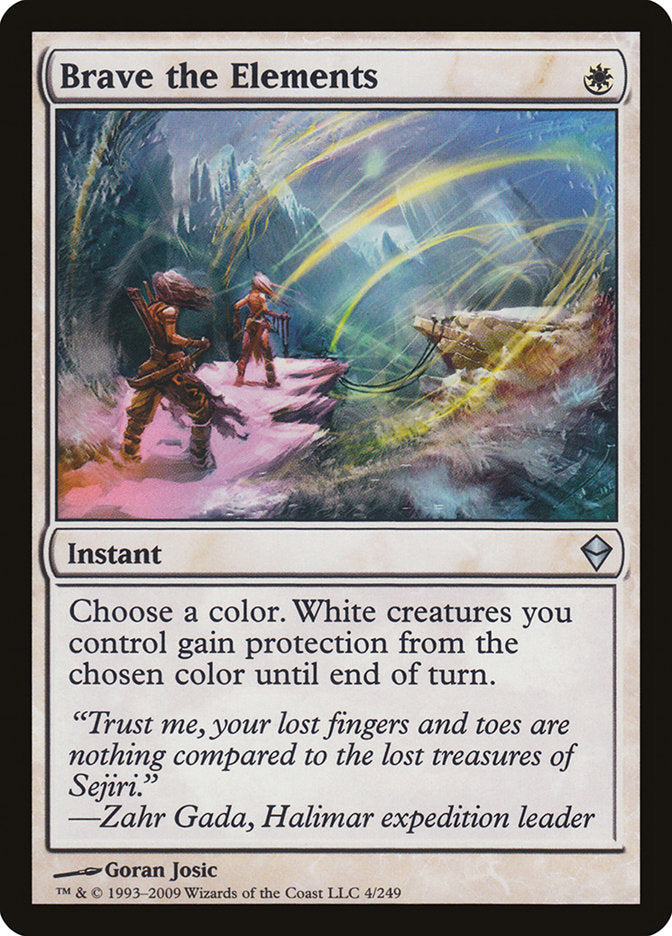 Brave the Elements [Zendikar] Magic: The Gathering
