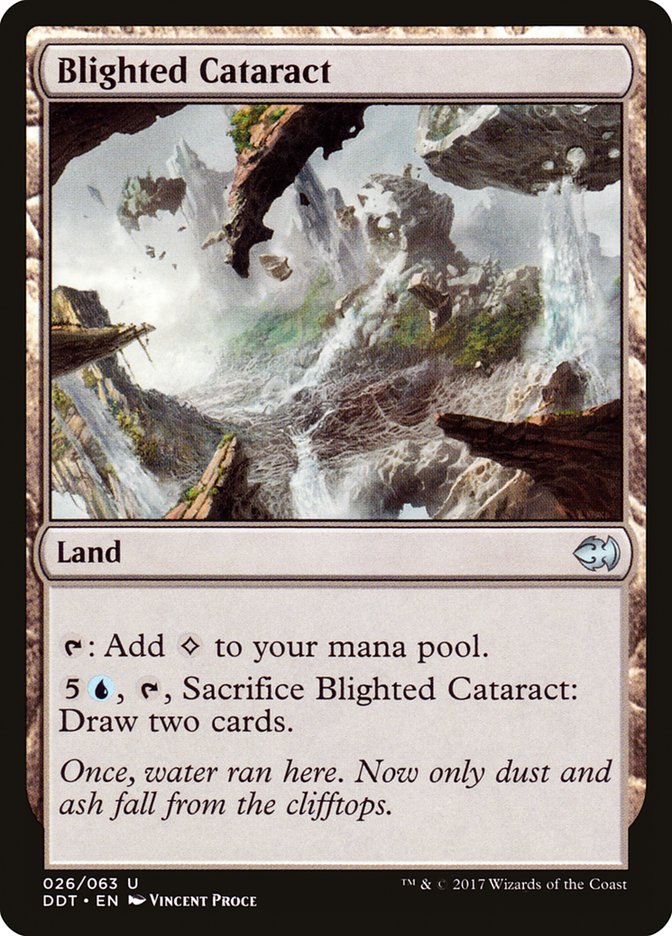 Blighted Cataract [Duel Decks: Merfolk vs. Goblins] Magic: The Gathering