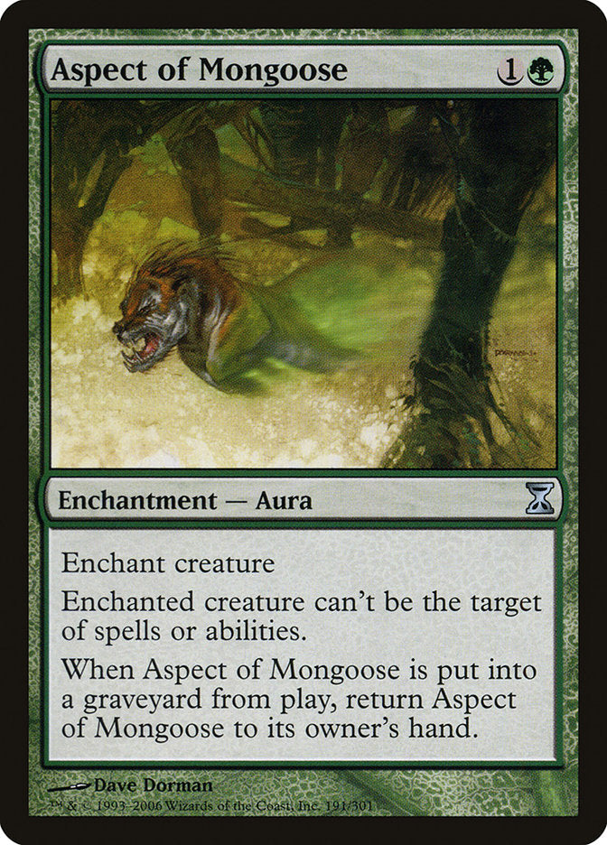 Aspect of Mongoose [Time Spiral] Magic: The Gathering