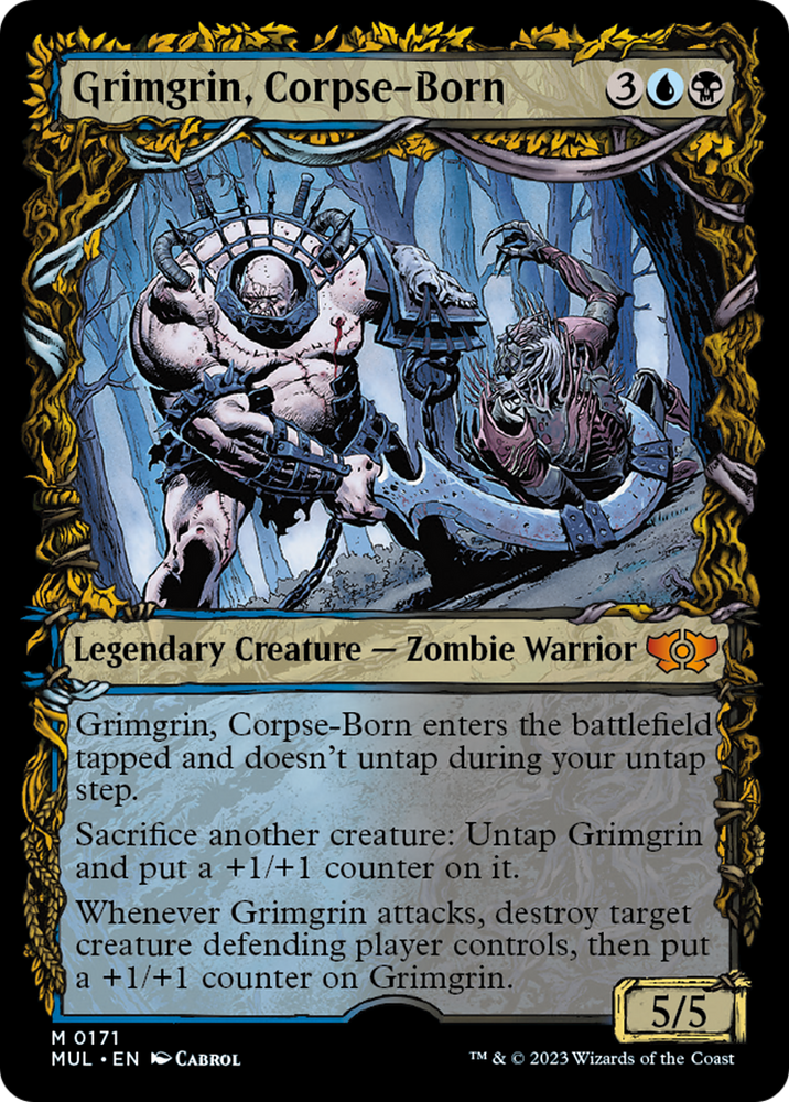 Grimgrin, Corpse-Born (Halo Foil) [Multiverse Legends] Magic: The Gathering
