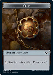 Clue (14) // Crab Double-Sided Token [Modern Horizons 2 Tokens] Magic: The Gathering
