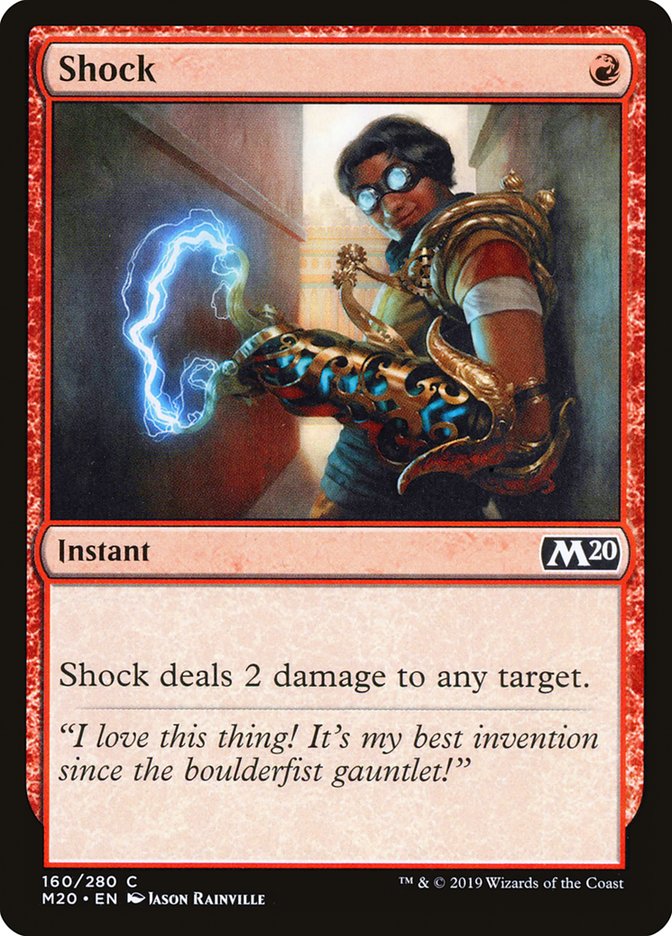 Shock [Core Set 2020] Magic: The Gathering