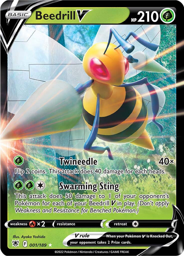 Beedrill V (001/189) [Sword & Shield: Astral Radiance] Pokémon