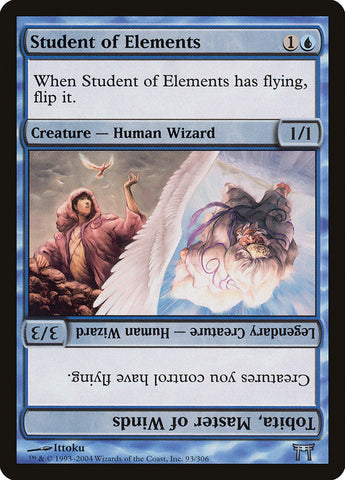 Student of Elements // Tobita, Master of Winds [Champions of Kamigawa] Magic: The Gathering
