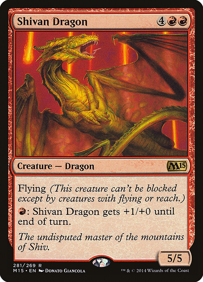 Shivan Dragon [Magic 2015] Magic: The Gathering