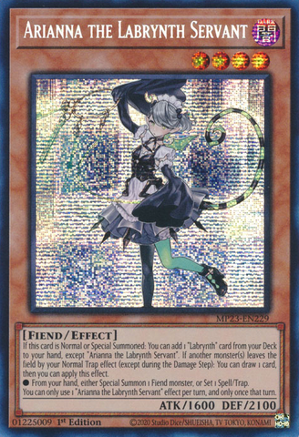 Arianna the Labrynth Servant [MP23-EN229] Prismatic Secret Rare Yu-Gi-Oh!
