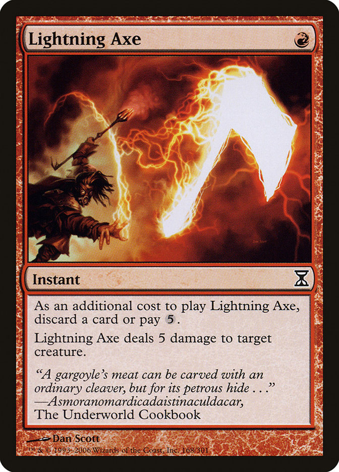 Lightning Axe [Time Spiral] Magic: The Gathering