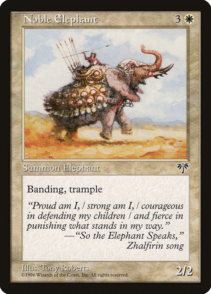 Noble Elephant [Mirage] Magic: The Gathering