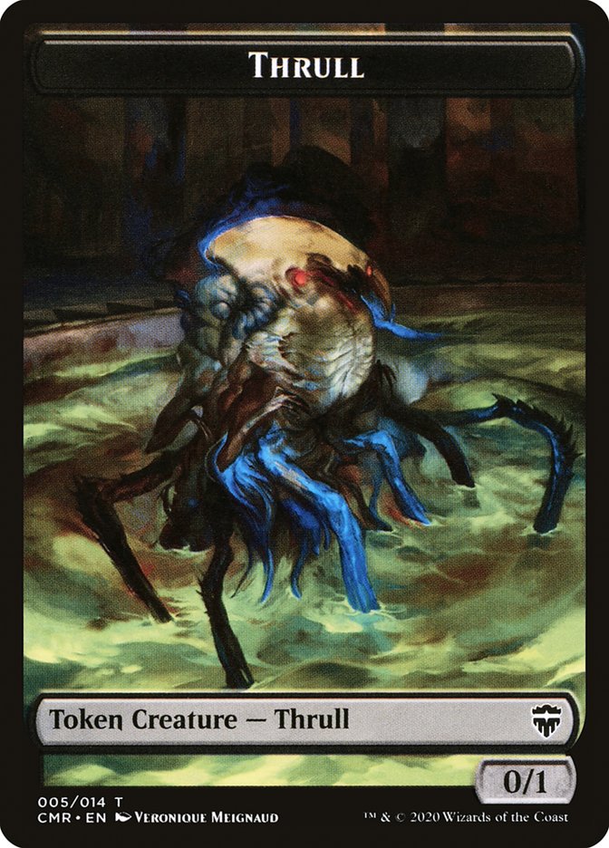 Golem // Thrull Double-Sided Token [Commander Legends Tokens] Magic: The Gathering