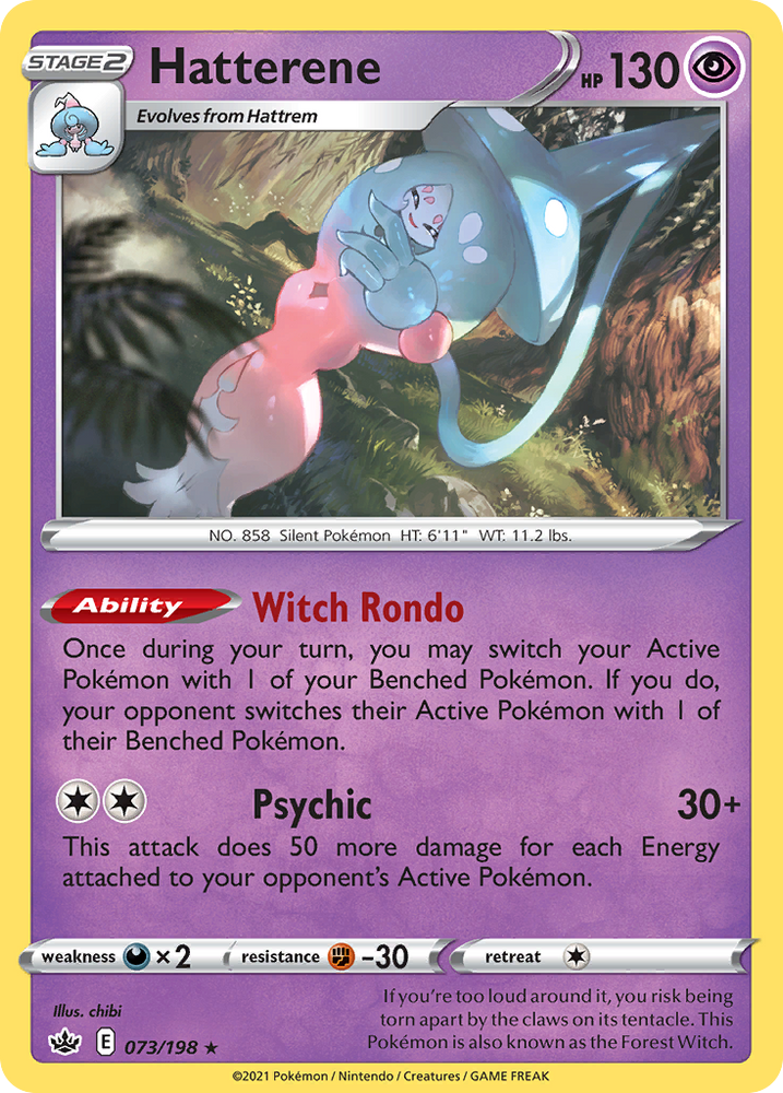 Hatterene (073/198) (Theme Deck Exclusive) [Sword & Shield: Chilling Reign] Pokémon