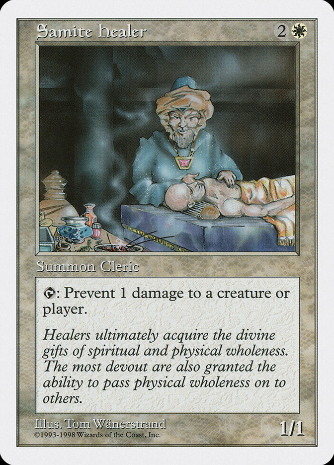 Samite Healer [Anthologies] Magic: The Gathering