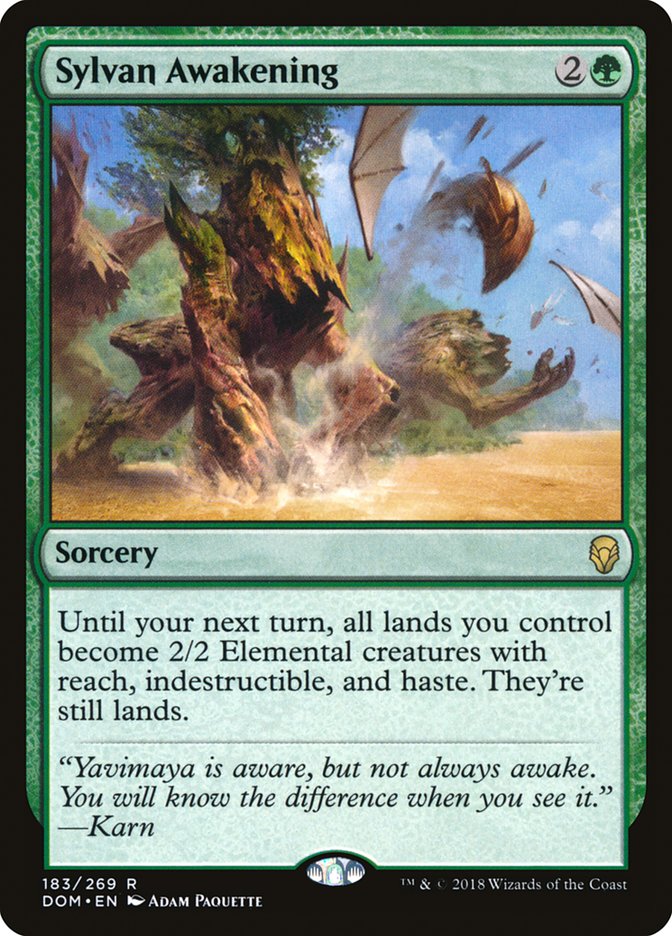 Sylvan Awakening [Dominaria] Magic: The Gathering