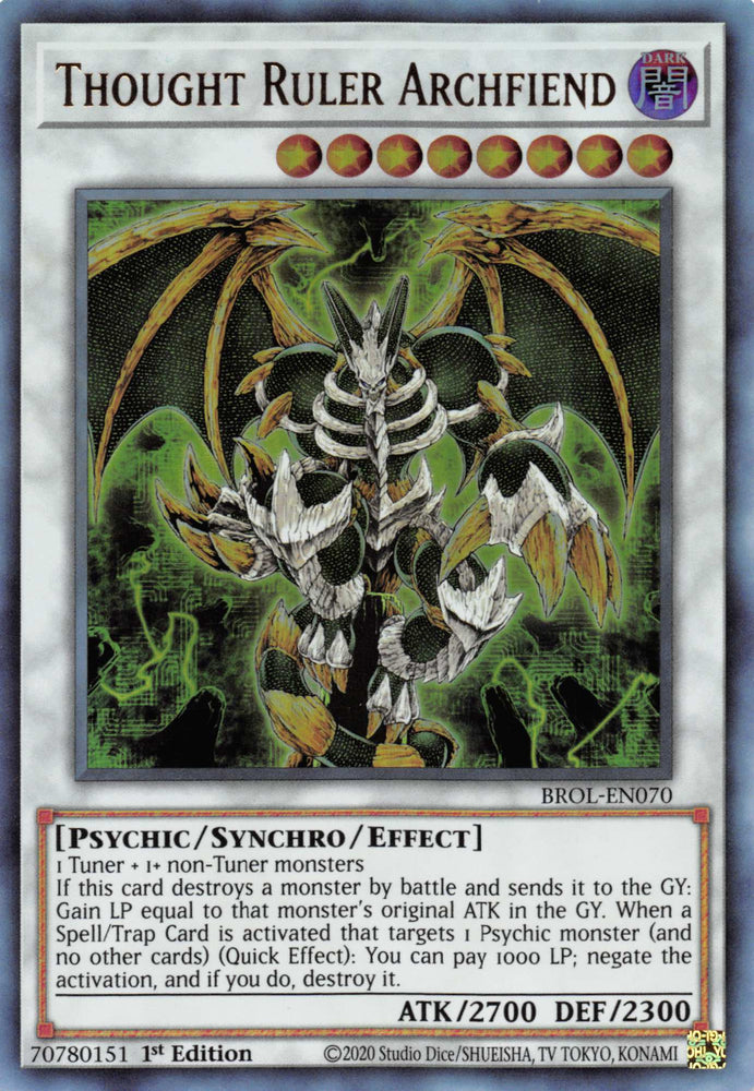 Thought Ruler Archfiend [BROL-EN070] Ultra Rare Yu-Gi-Oh!