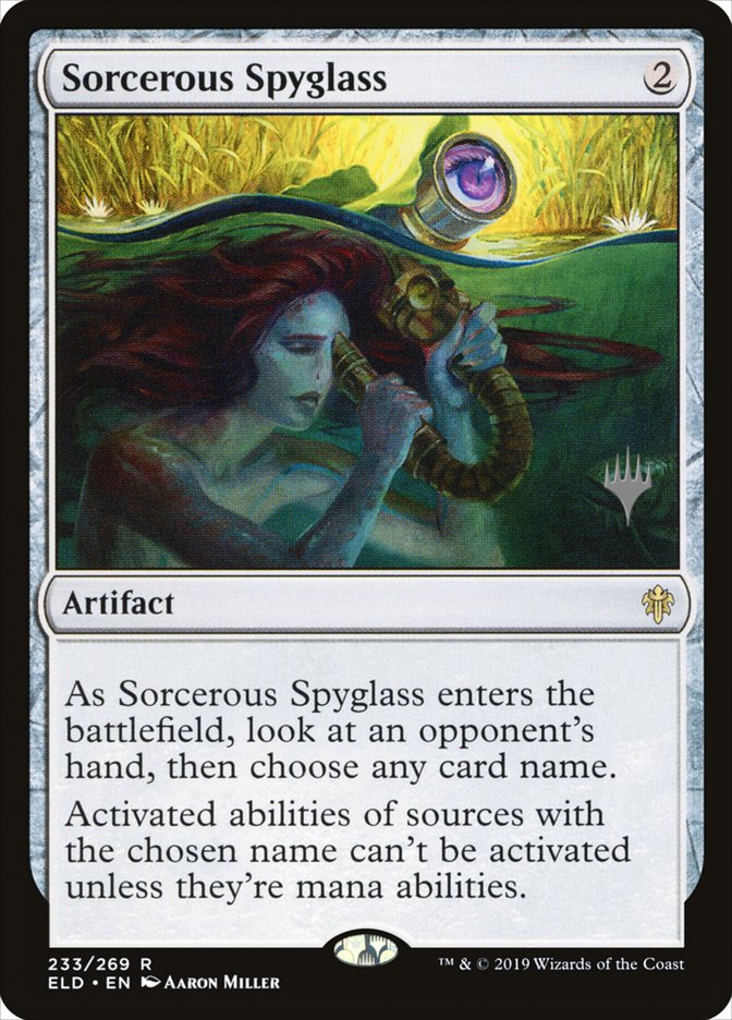 Sorcerous Spyglass (Promo Pack) [Throne of Eldraine Promos] Magic: The Gathering
