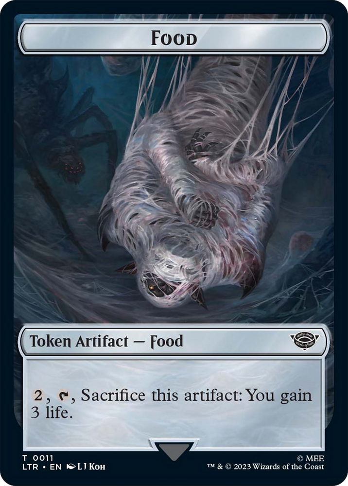 Food // Wraith Double-Sided Token [The Lord of the Rings: Tales of Middle-Earth Commander Tokens] Magic: The Gathering