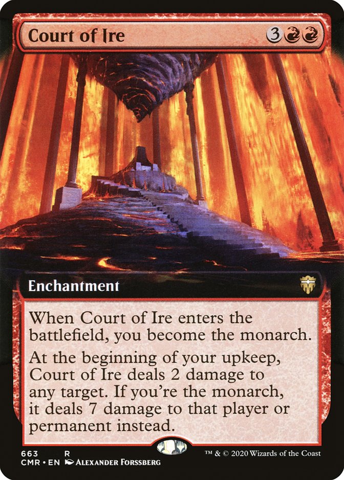 Court of Ire (Extended Art) [Commander Legends] Magic: The Gathering
