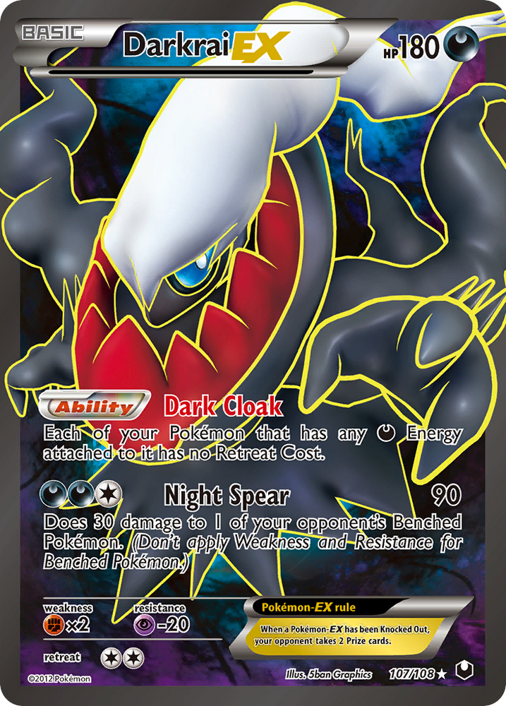 Darkrai EX (107/108) [Black & White: Dark Explorers] Pokémon