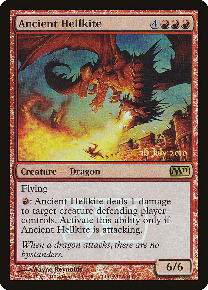 Ancient Hellkite [Magic 2011 Prerelease Promos] Magic: The Gathering