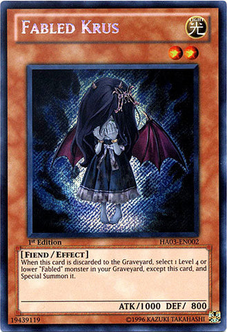 Fabled Krus [HA03-EN002] Secret Rare Yu-Gi-Oh!