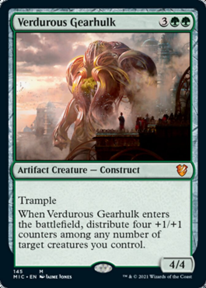 Verdurous Gearhulk [Innistrad: Midnight Hunt Commander] Magic: The Gathering