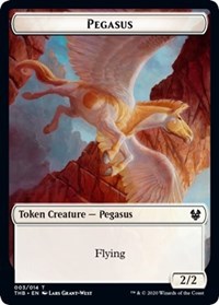 Pegasus // Satyr Double-Sided Token [Theros Beyond Death Tokens] Magic: The Gathering