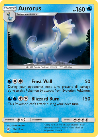 Aurorus (28/131) [Sun & Moon: Forbidden Light] Pokémon