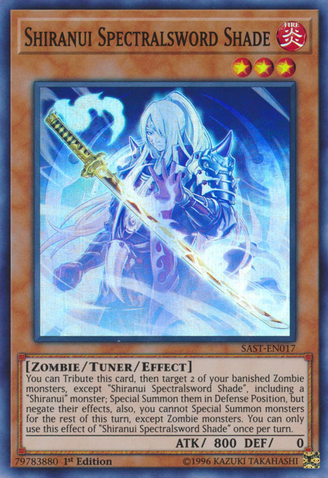 Shiranui Spectralsword Shade [SAST-EN017] Super Rare Yu-Gi-Oh!