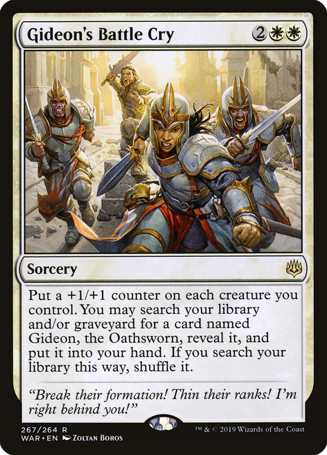 Gideon's Battle Cry [War of the Spark] Magic: The Gathering