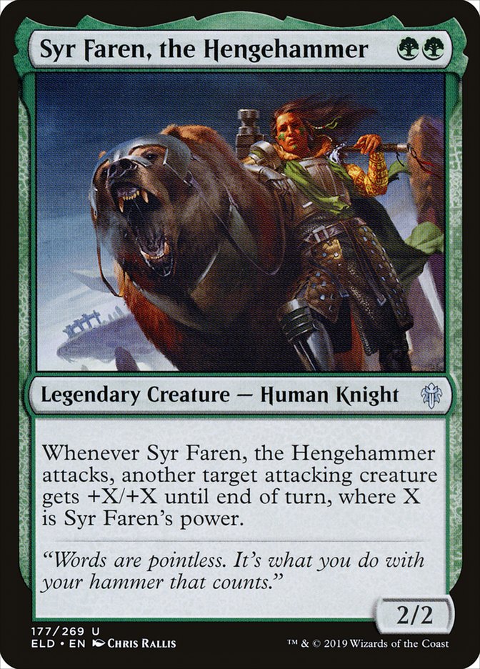 Syr Faren, the Hengehammer [Throne of Eldraine] Magic: The Gathering