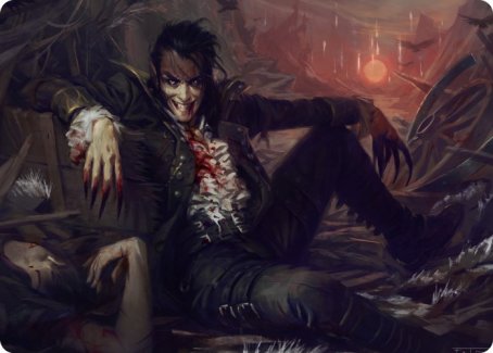 Arrogant Outlaw Art Card [Innistrad: Midnight Hunt Art Series] Magic: The Gathering